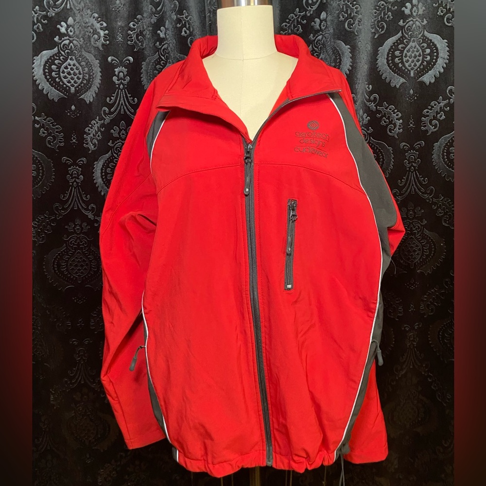 Aero Tech Design Cyclewear Red and Black Performance Jacket